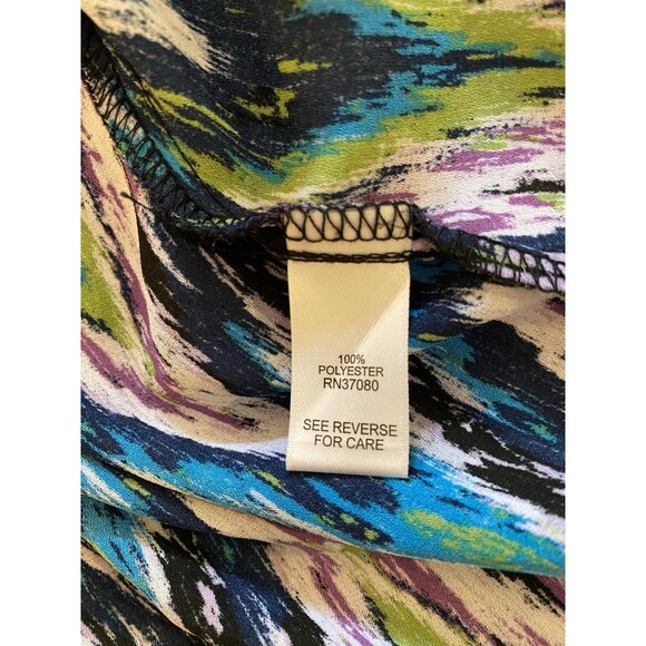 Cato Women’s Blouse Plus Size  14 or 16 W Purple Blue Flowy Casual Top - Picture 10 of 10